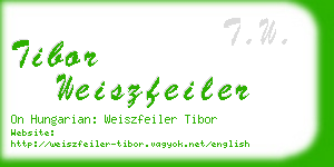 tibor weiszfeiler business card